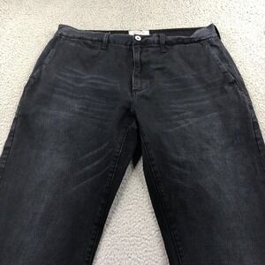 Prps Goods Co Pants Mens 38x34 Indigo Navy Faded Whisker Relaxed Fit Chino